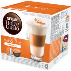 Kafija kapsulu automātiem NESCAFE Dolce Gusto Caramel Latte Machiatto, 9.10 g, 16 gab./iepak., 145.6 g ( Iepak. x 2 )