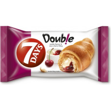 7DAYS Double kruasāns ar vaniļas un ķiršu pildījumu 60g ( Gab. x 10 )