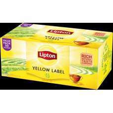 Melnā tēja LIPTON YELLOW LABEL, 50 maisiņi paciņā ( Gab. x 2 )