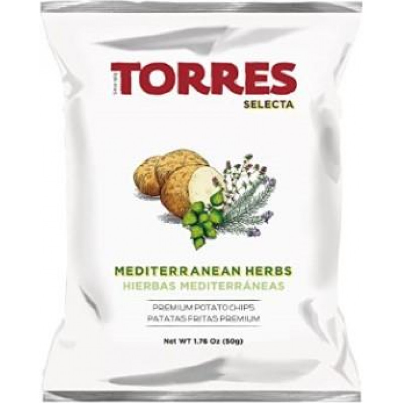 Torres Selecta Kartupeļu čipsi TORRES, ar Vidusjūras garšaugiem, 150g ( Gab. x 2 )