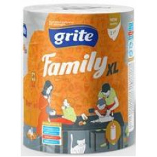 Family Virtuves dvielis Grite Family  XL,1 rullis, 2 slāņu, 250 loksnes, 45m ( Gab. x 2 )