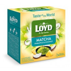 Zaļā tēja LOYD Matcha ar ananasu un kokosriekstu g. 20gb. x 1.5g ( Gab. x 3 )