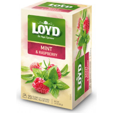 Zāļu tēja LOYD  ar piparmētram un avenēm, 20x2g ( Iepak. x 3 )