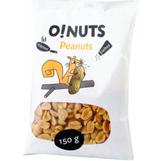 Zemesrieksti O!NUTS grauzdēti un sālīti, 150 g ( Gab. x 12 )