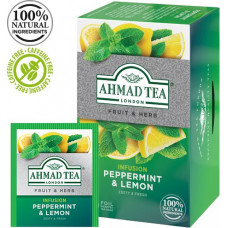 Tēja AHMAD Alu PEPPERMINT & LEMON , 20 maisiņi x 1.5 g paciņā ( Gab. x 2 )