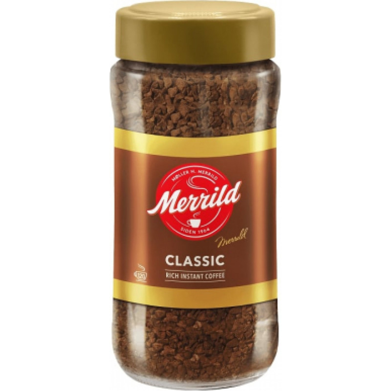 Šķīstošā kafija MERRILD Classic, 200g ( Gab. x 6 )