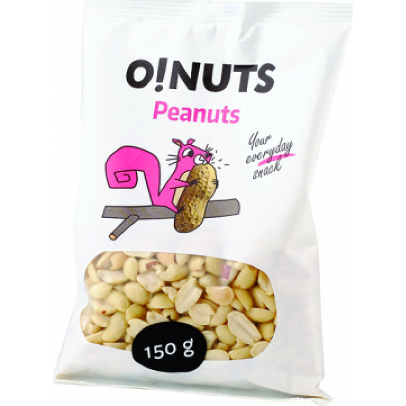 Zemesriekstu pusītes O!NUTS, 150 g ( Gab. x 12 )