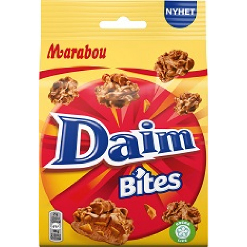 Šokolādes gabaliņi MARABOU Daim bites, 145g ( Iepak. x 3 )