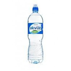 Naturāls minerālūdens AKVILE sport cap, negāzēts, 1l ( Gab. x 6 )