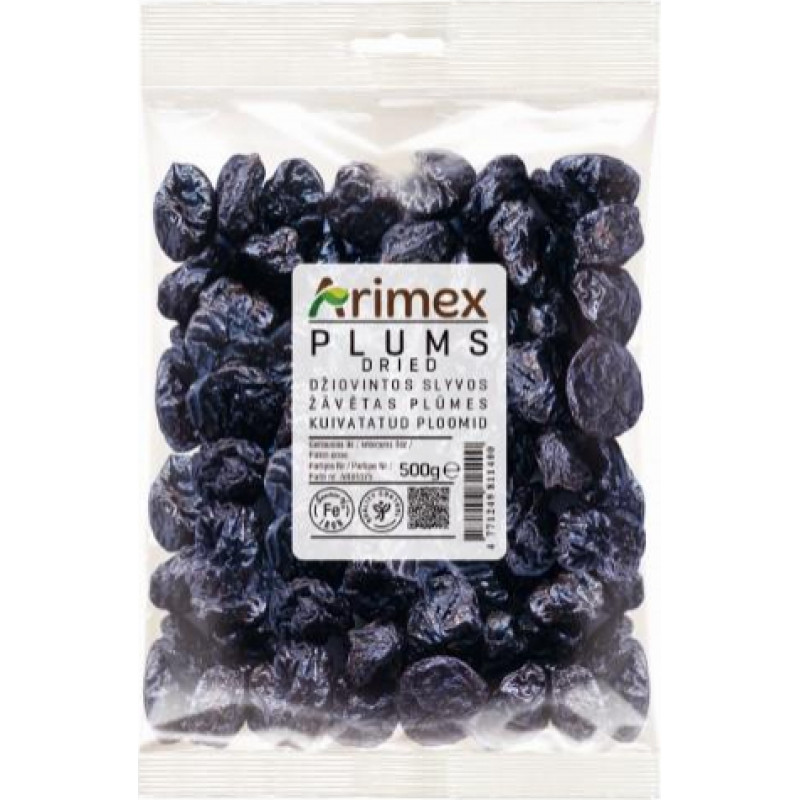 Žāvētas plūmes ARIMEX Ashlock, 500g ( Iepak. x 2 )