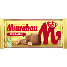 Piena šokolāde MARABOU ar lazdu riekstiem, 220g