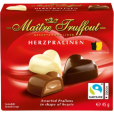 Pralinē konfekšu kārba MAITRE TRUFFOUT, 45g ( Iepak. x 4 )