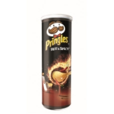 PRINGLES Hot & Spicy RAL, 165 g (8 kastes rindā) ( Gab. x 3 )