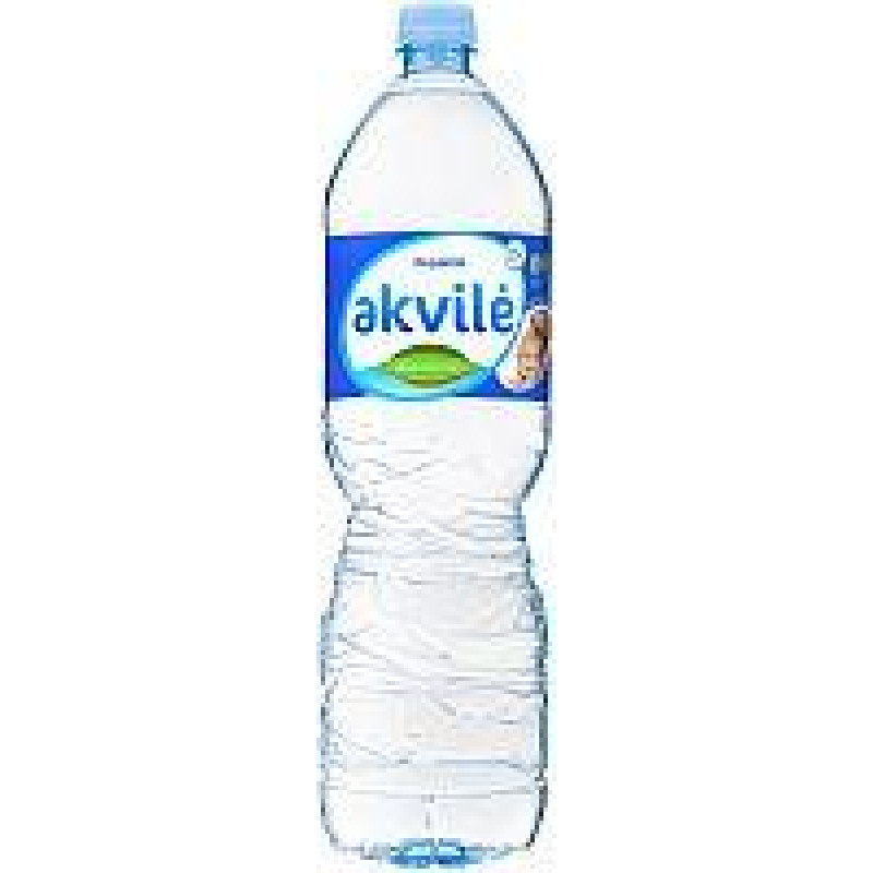 Dabīgs minerālūdens AKVILE 1.5 L, negāzēts, plastmasas  pudelē ( Gab. x 6 )