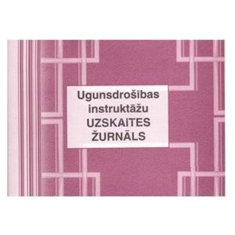 Ugunsdrošības instruktāžu uzskaites žurnāls A5 48lapas