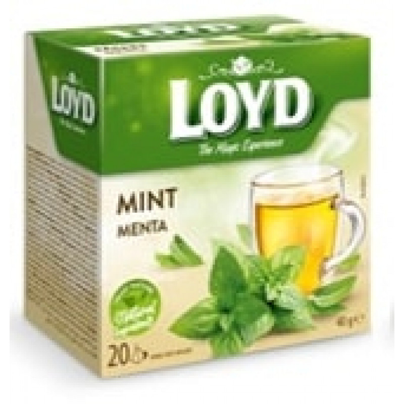 Piparmētru tēja LOYD Pyramids HERBAL 20 x 2g ( Gab. x 3 )