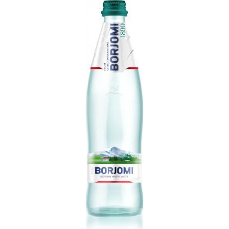 Borjomi Minerālūdens BORJOMI, stiklā, 0.5 l ( Iepak. x 12 )