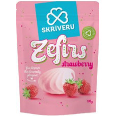 SKRĪVERU zefīrs ar zemeņu  garšu 170g ( Iepak. x 5 )