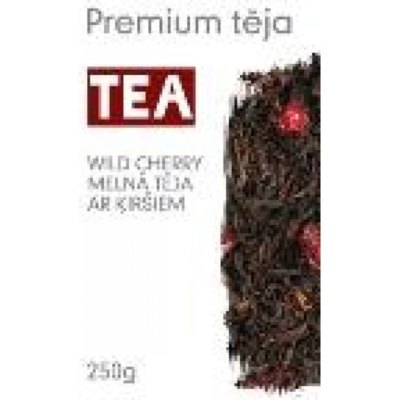 Cherry melnā tēja, beramā, 250g