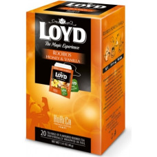 Zāļu tēja LOYD Rooibos ar medu un vaniļu FS  20 maisiņi x 2 g paciņā ( Gab. x 3 )