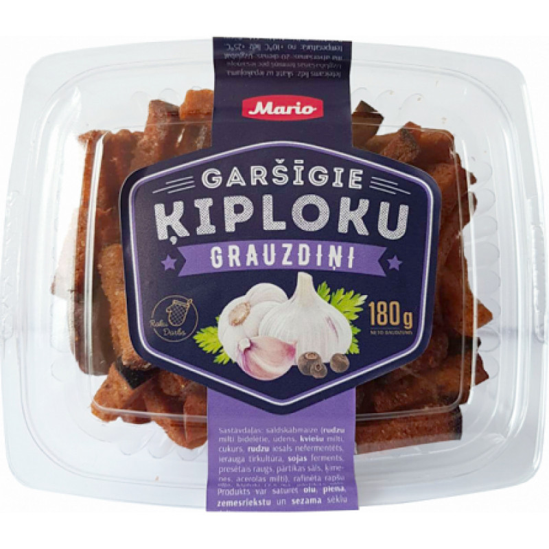 Garšīgie ķiploku grauzdiņi, 180g ( Gab. x 4 )