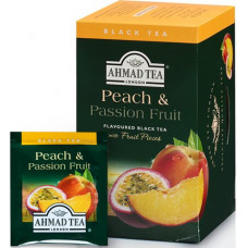 Melnā tēja AHMAD Alu PEACH & PASSION FRUIT, 20 x 2 g maisiņi paciņā ( Gab. x 3 )