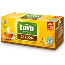 Aromatizēta melnā tēja LOYD Ceylon, 25x2g ( Iepak. x 3 )