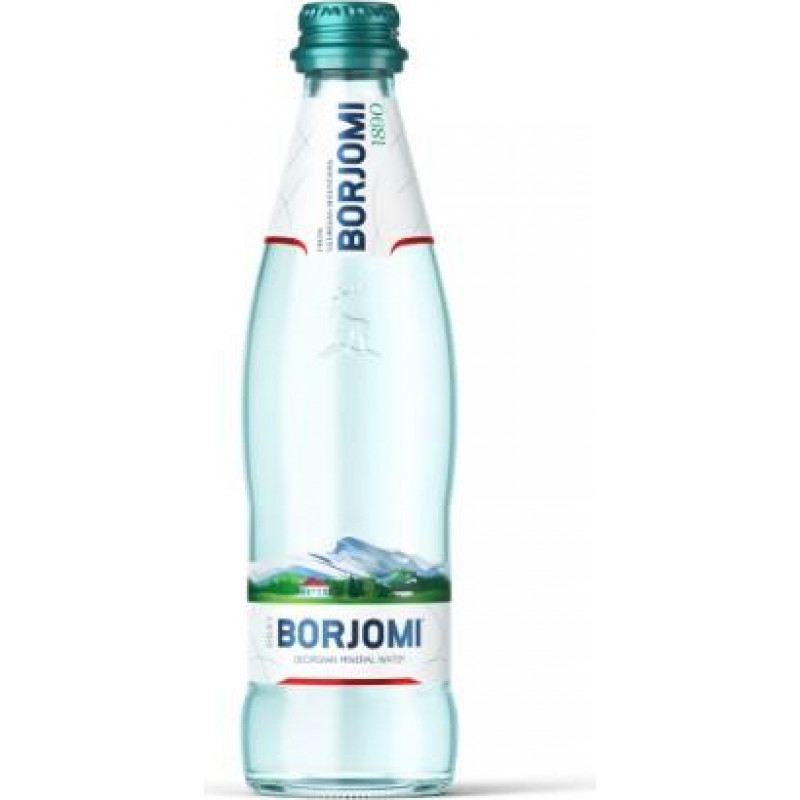 Borjomi Minerālūdens BORJOMI Dabīgais, stiklā, 0.33l ( Gab. x 12 )