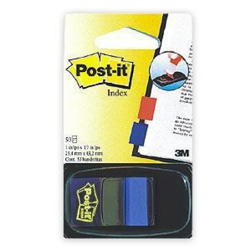 *Indeksi 3M Post-it 680-2 zili 25x43mm/50l.