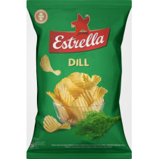 Čipsi Estrella ar aromātiskām dillēm 130g ( Iepak. x 2 )