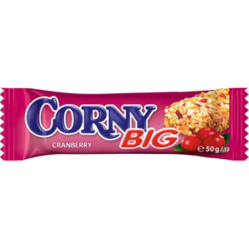 Musli batoniņš CORNY BIG, dzērveņu, 50 g ( Gab. x 10 )