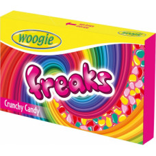 Woogie Cukura dražejas ar augļu garšu WOOGIE Freaks, 150g ( Gab. x 12 )