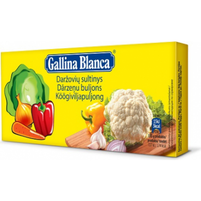 Dārzeņu buljons GALLINA BLANCA, 12x10g ( Gab. x 6 )