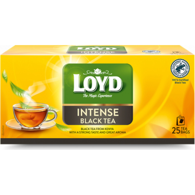 Melnā tēja LOYD Intense, 25 x 2 g