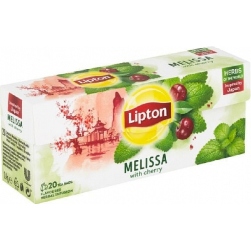 Piparmētru tēja LIPTON Ķiršu, maisiņi, 20gab ( Gab. x 3 )