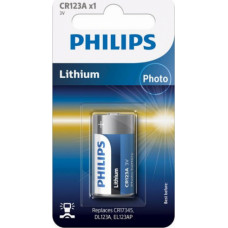 Philips Baterija Philips CR123A 3V Litija 1gab