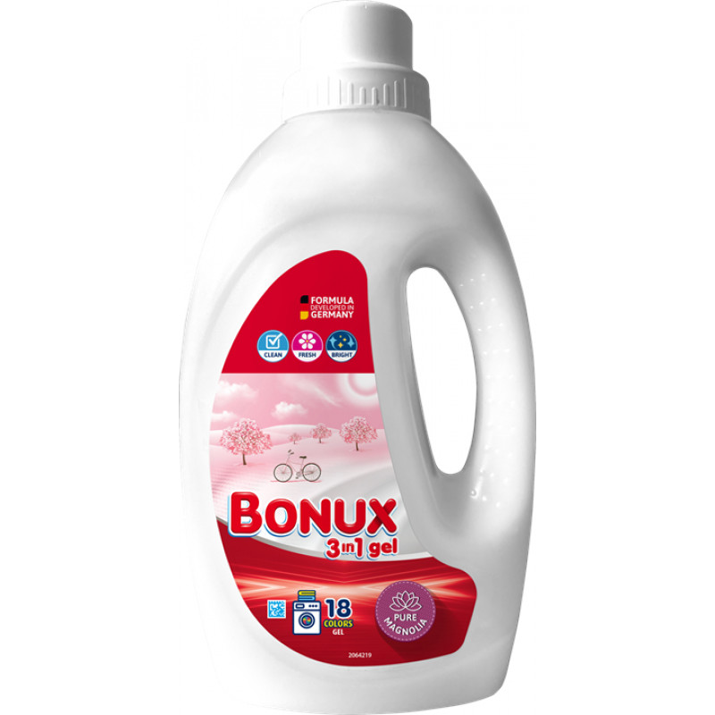 Bonux Washing Gel Pure Magnolia 18 washes 0,9L