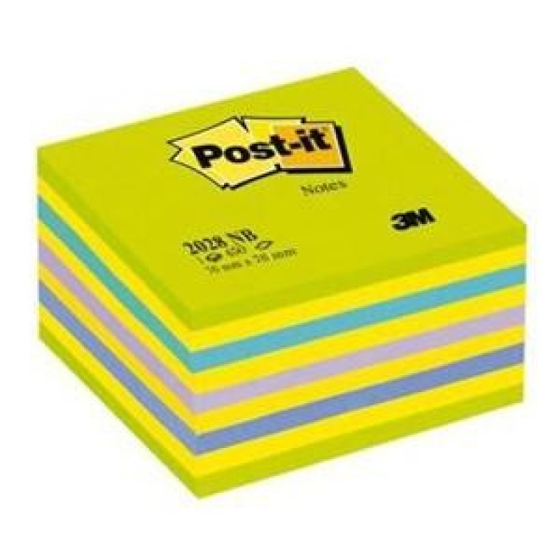 Līmlapiņu kubs 3M Post-it 76x76mm/450l. neonzaļš