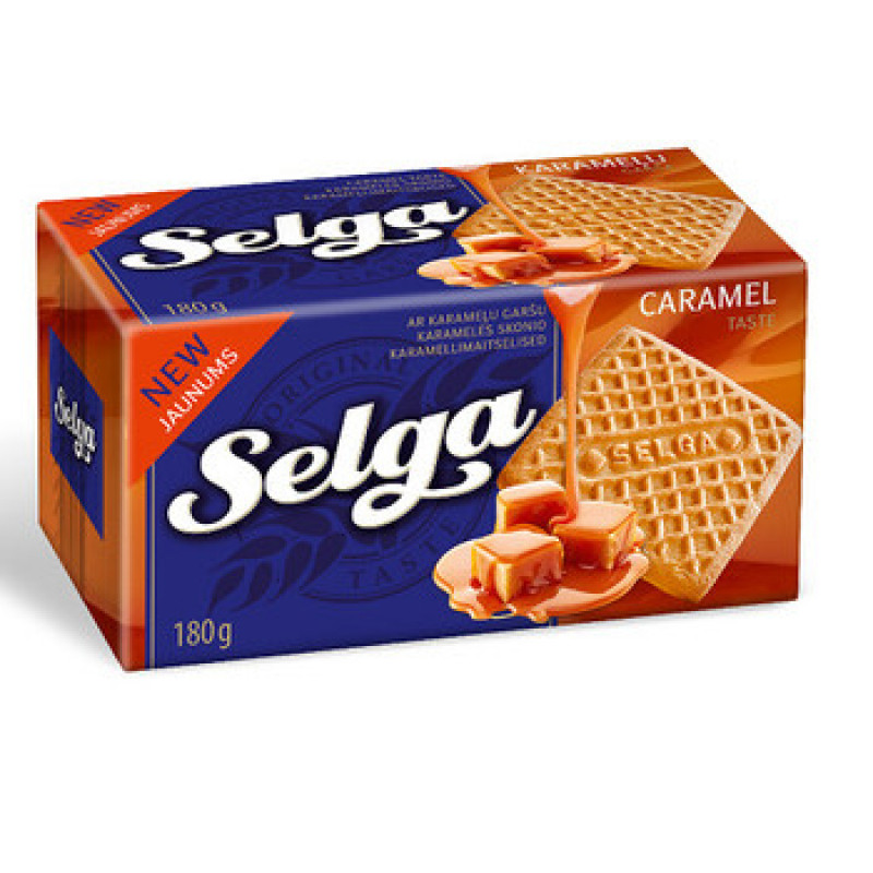 Cepumi SELGA ar karameļu garšu, 180g ( Gab. x 3 )