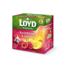 Augļu tēja LOYD Pyramids ar aveņu un citronu garšu, 20x2 g ( Iepak. x 3 )