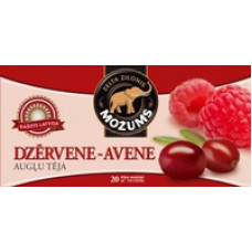 Augļu tēja MOŽUMS Dzērveņu-Aveņu, ar virvīti maisiņos, 20x1.5g ( Gab. x 6 )