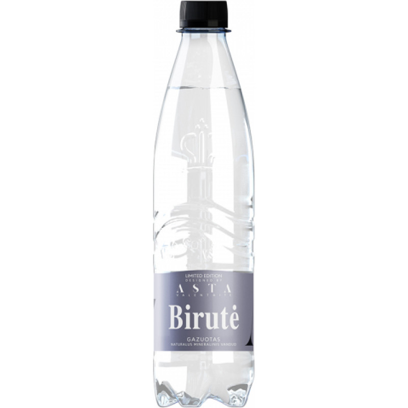 Birutė Naturāls minerālūdens Birute, gāzēts, 0.5l ( Gab. x 12 )