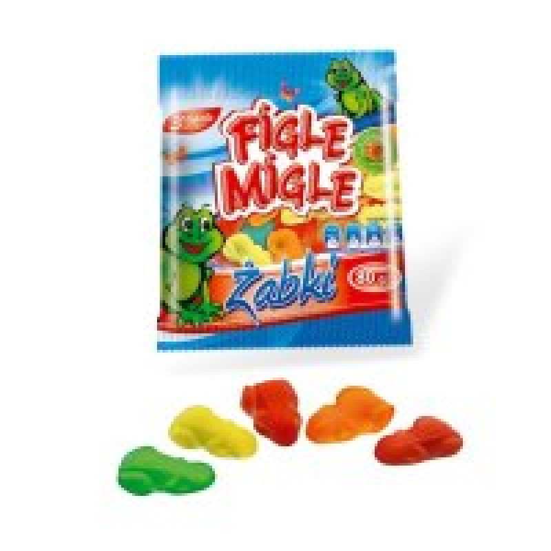 Želejkonfektes FIGLE MIGLE Frogs, 80g ( Iepak. x 6 )