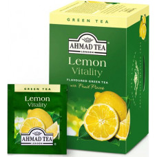 Zaļā tēja AHMAD GREEN LEMON, 20 maisiņi paciņā ( Gab. x 3 )