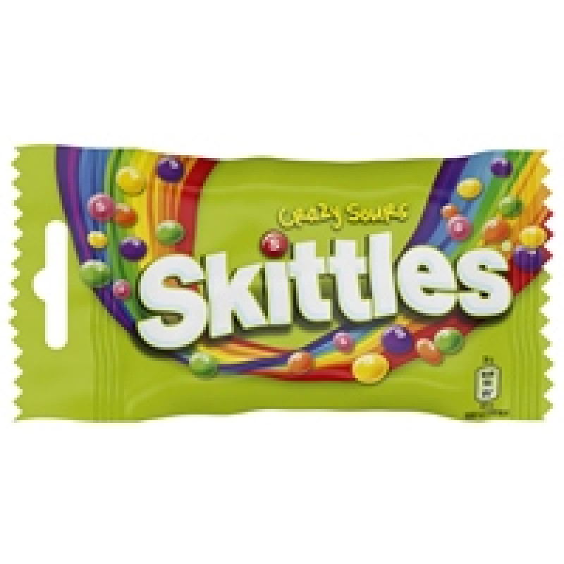 Konfektes SKITTLES Crazy Sours 38g ( Iepak. x 14 )