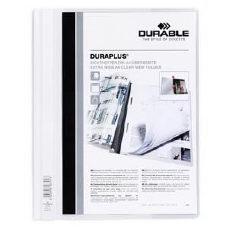 Mape ātršuvējs Duraplus DURABLE A4+ balta