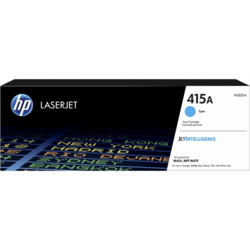 Hewlett-Packard HP toner cartridge cyan (W2031A, 415A)