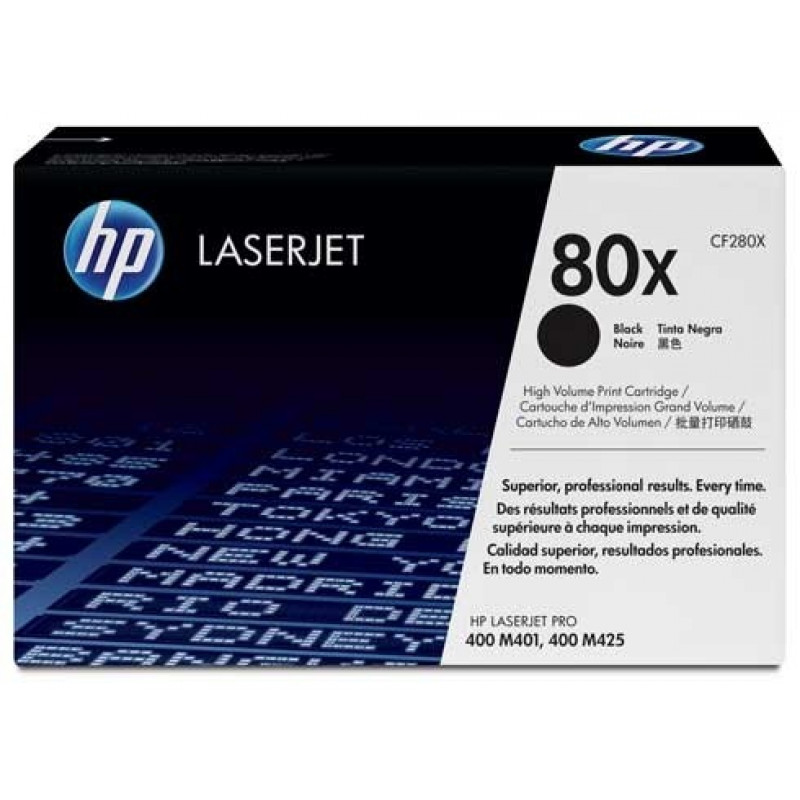 Hewlett-Packard HP Cartridge No.80X Black (CF280X)