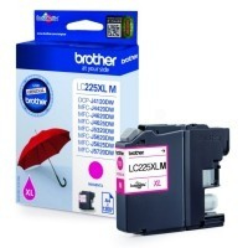 Print4U Brother Ink LC 225XL Magenta 1,2k (LC225XLM)