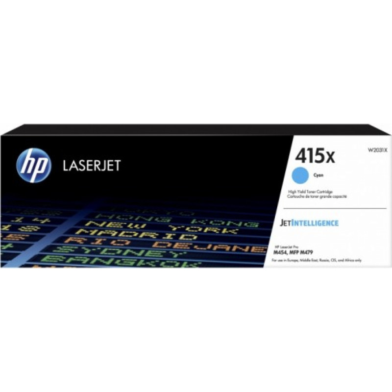 Hewlett-Packard HP toner cartridge cyan (W2031X, 415X)